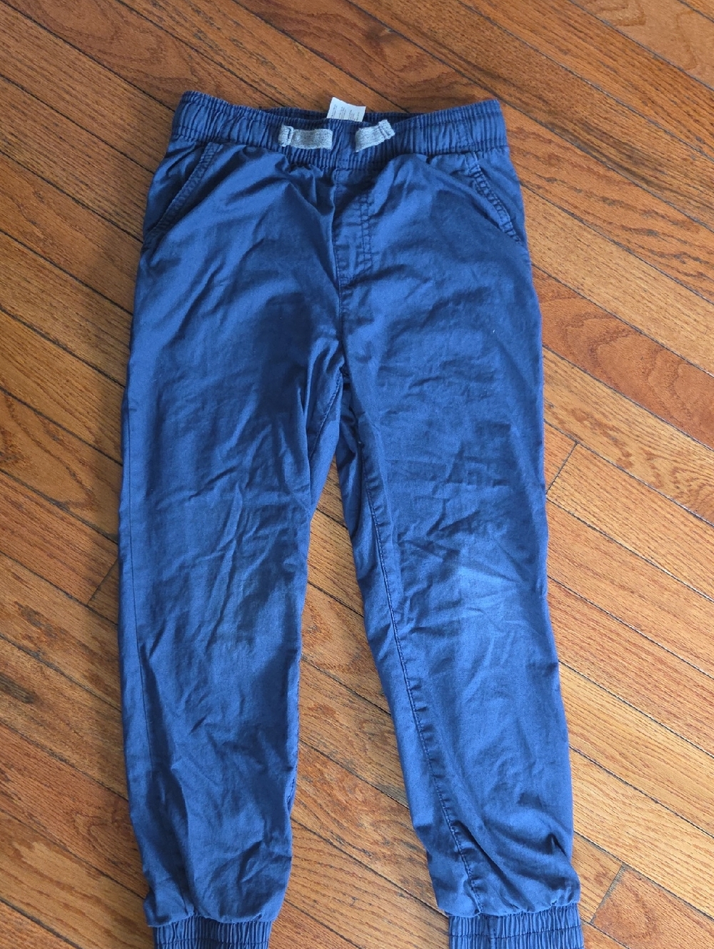 3/15 Jersey Lined Navy Jogger Style Khakis